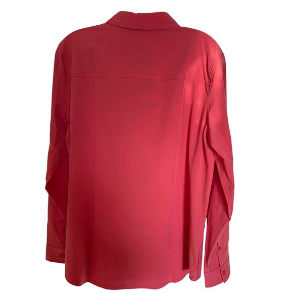 Eddie Bauer Departure shirt size large  NEW with tags attached red/orange - Picture 3 of 9